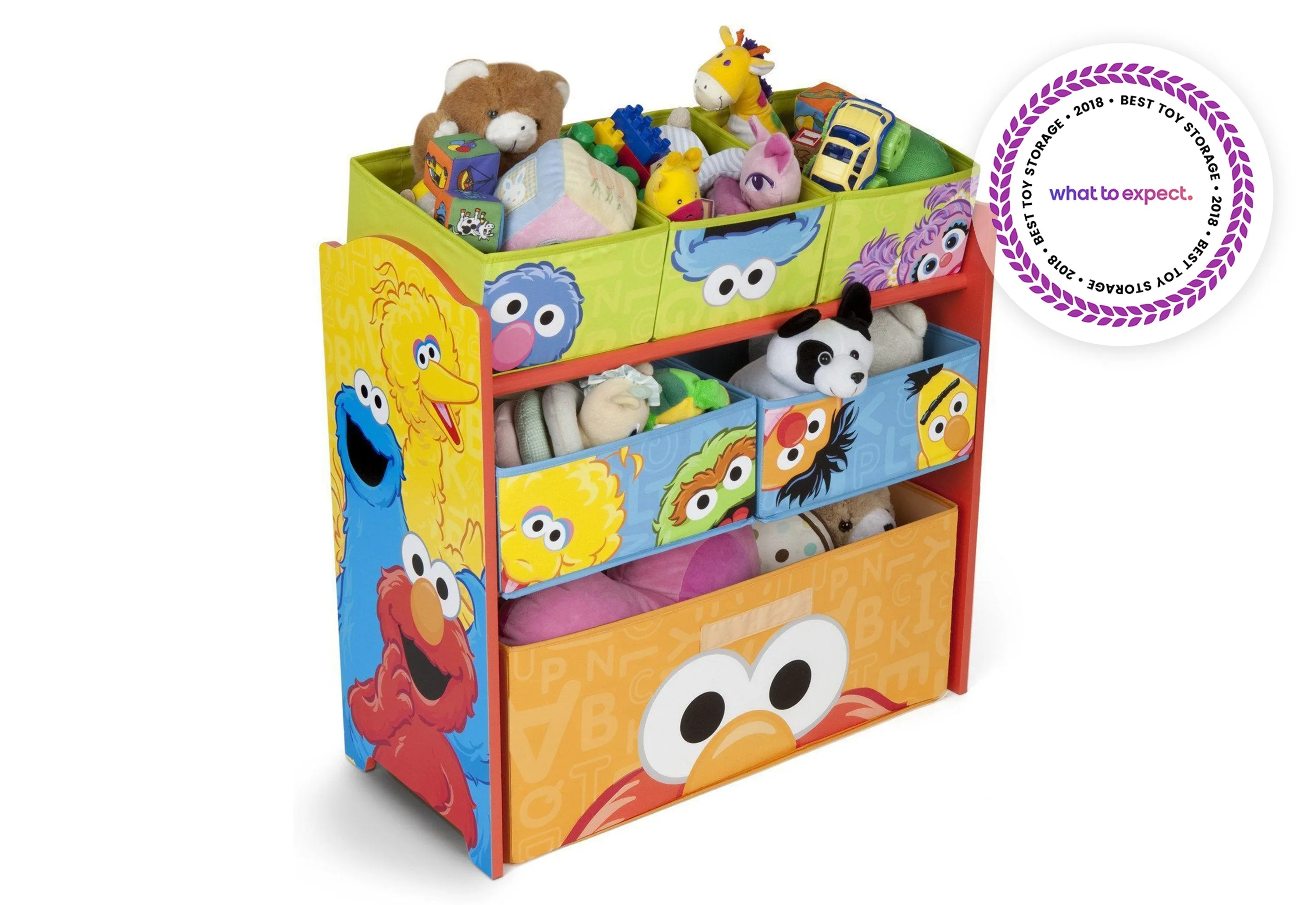 Sesame Street Multi-Bin Toy Organizer Babykids_Delta Children_Toy Storage & Bookshelves