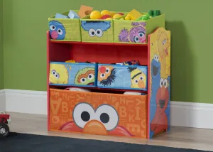 Sesame Street Multi-Bin Toy Organizer Babykids_Delta Children_Toy Storage & Bookshelves