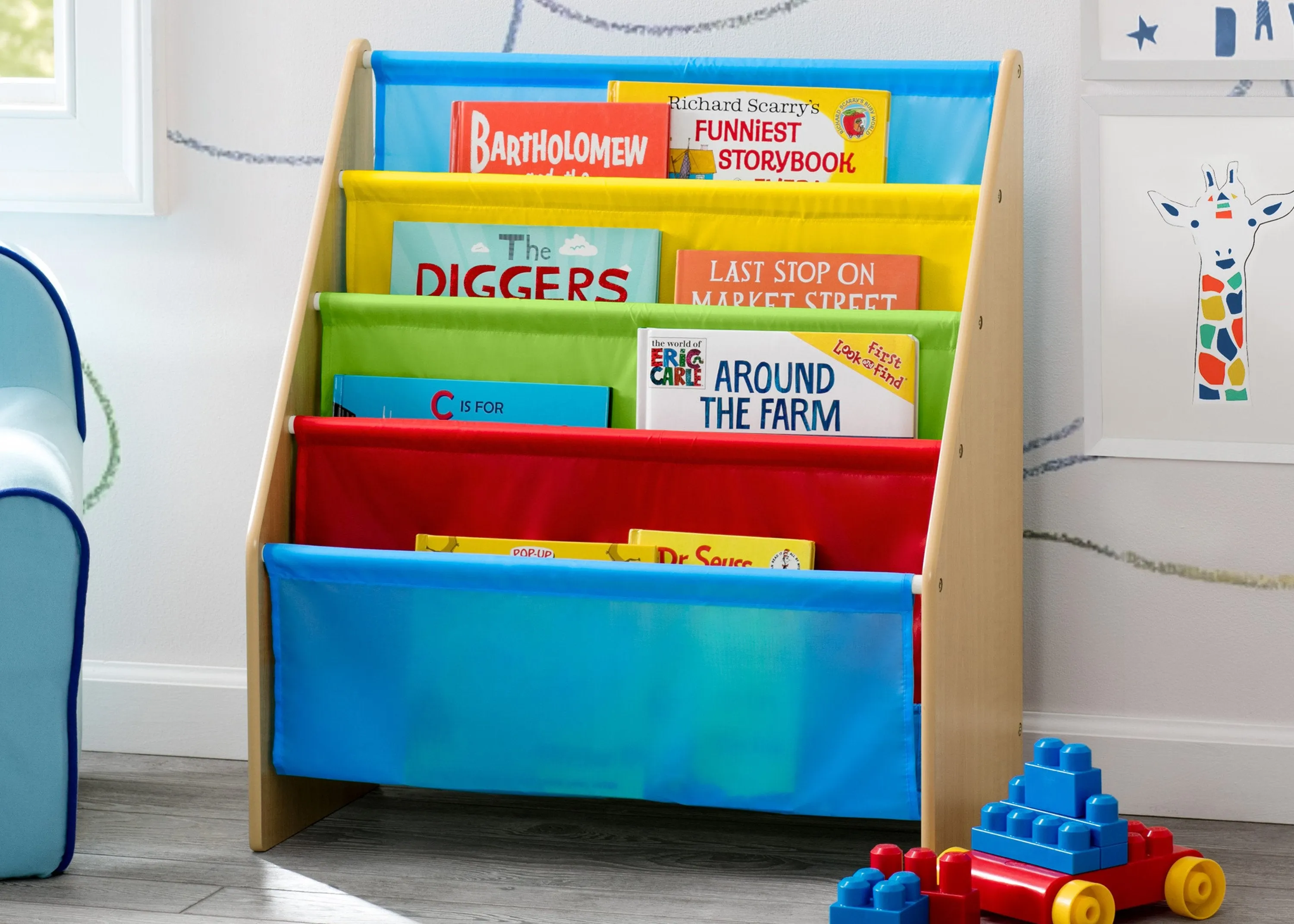 Sling Book Rack Bookshelf for Kids Babykids_Delta Children_Toy Storage & Bookshelves