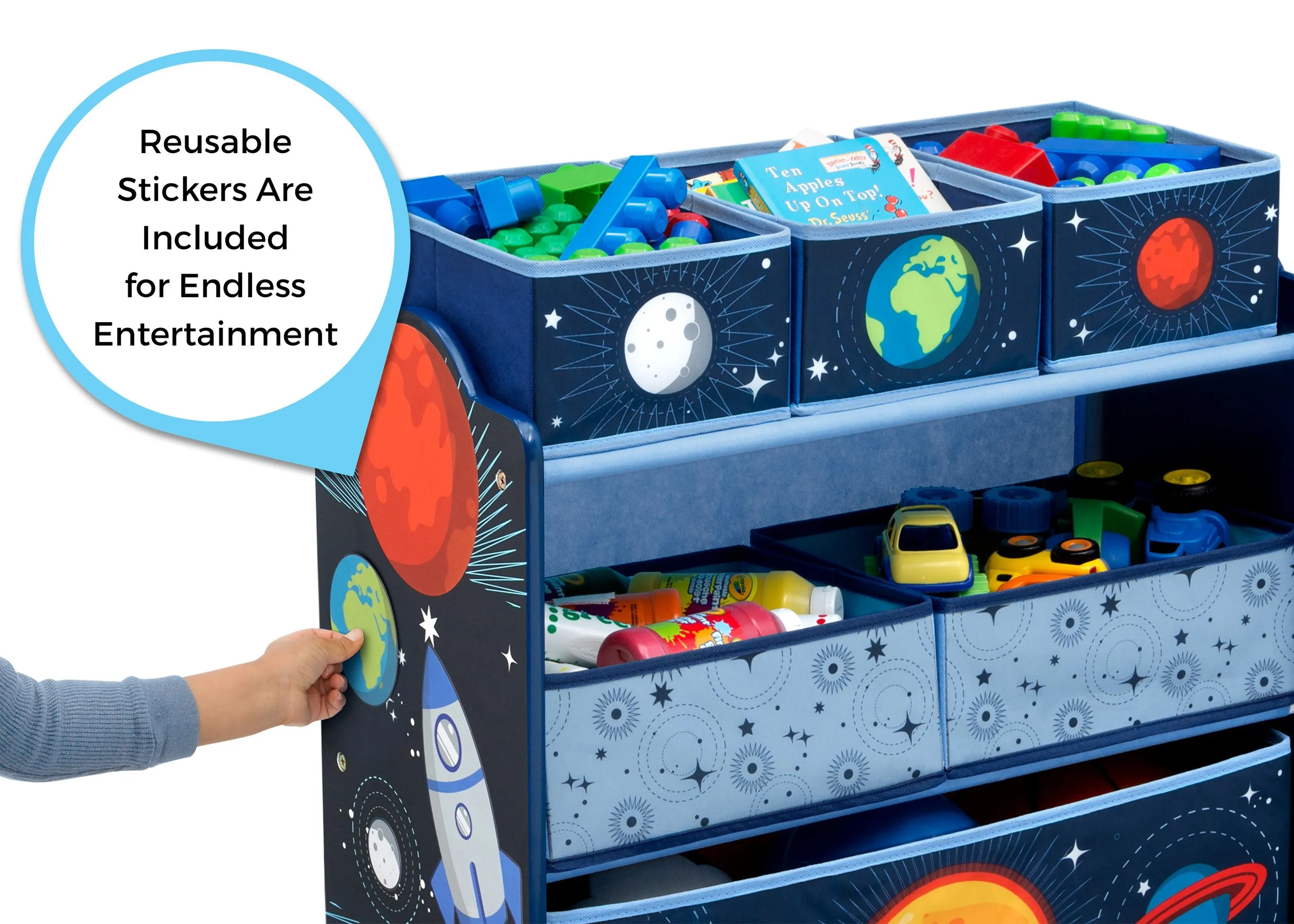 Space Adventures Design and Store Toy Organizer Babykids_Delta Children_Toy Storage & Bookshelves