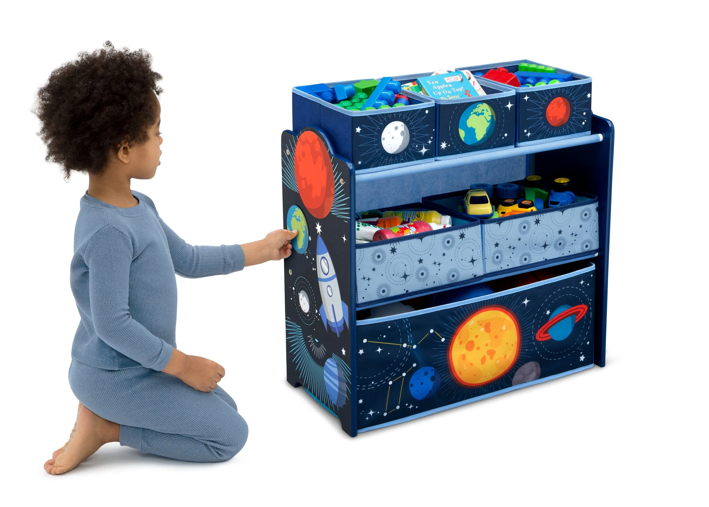 Space Adventures Design and Store Toy Organizer Babykids_Delta Children_Toy Storage & Bookshelves