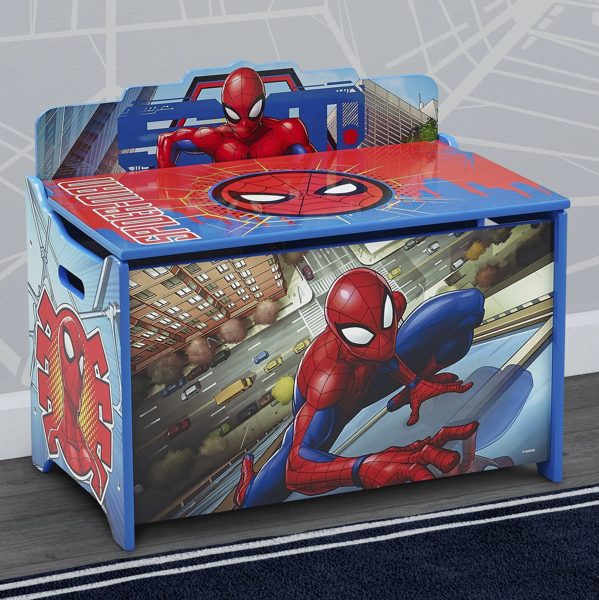 Spider-Man Deluxe Toy Box Babykids_Delta Children_Toy Storage & Bookshelves