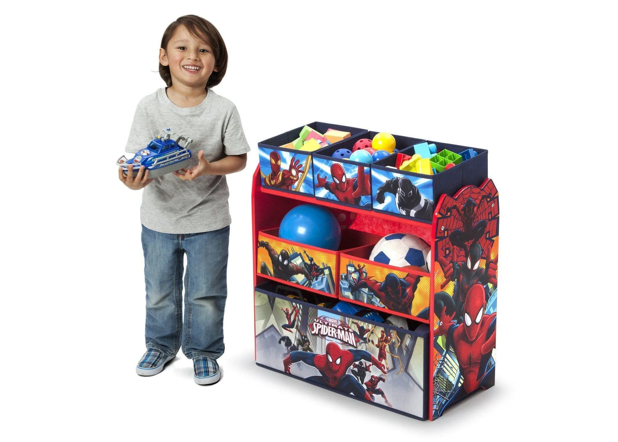 Spider-Man Multi-Bin Toy Organizer Babykids_Delta Children_Toy Storage & Bookshelves