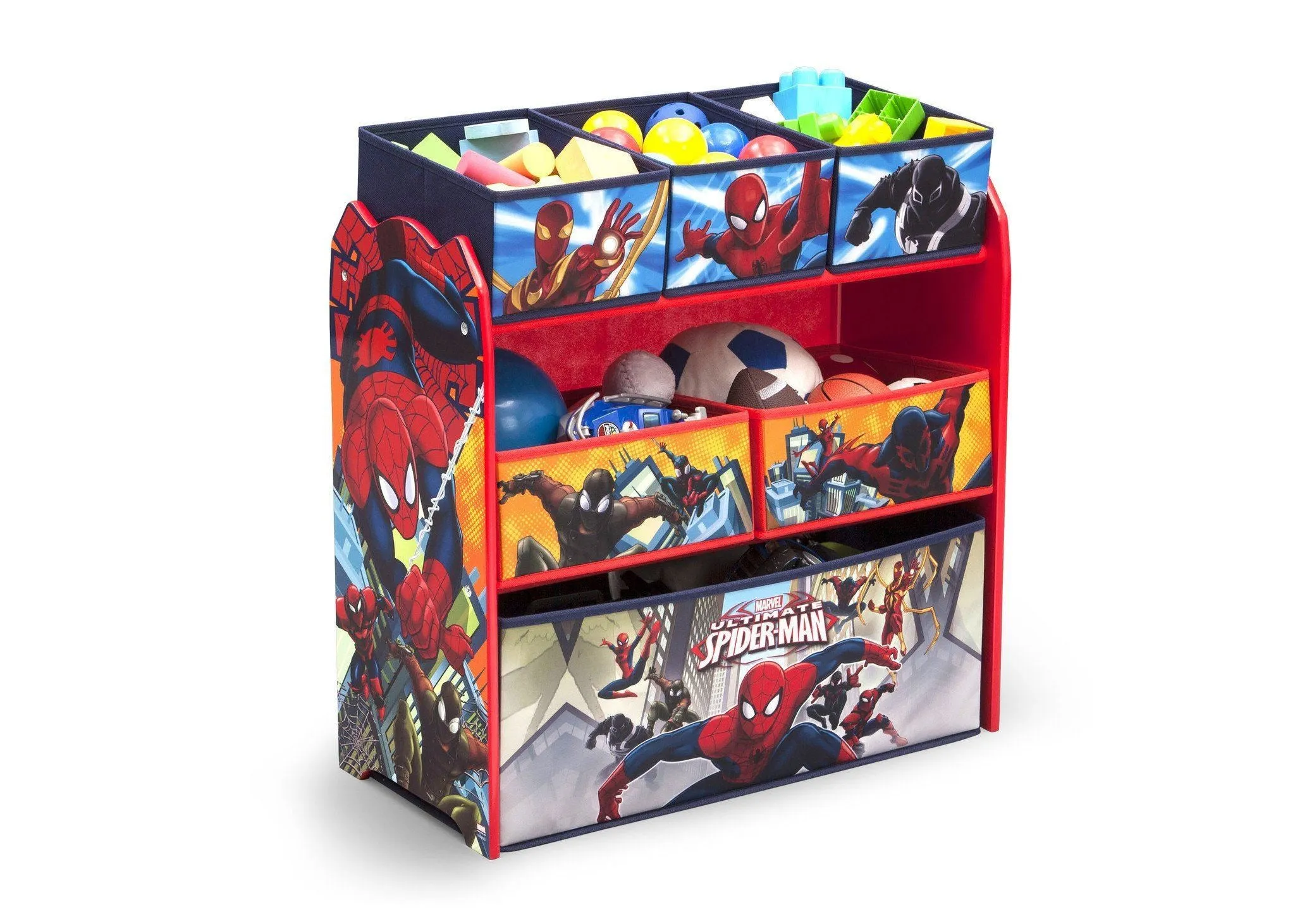 Spider-Man Multi-Bin Toy Organizer Babykids_Delta Children_Toy Storage & Bookshelves
