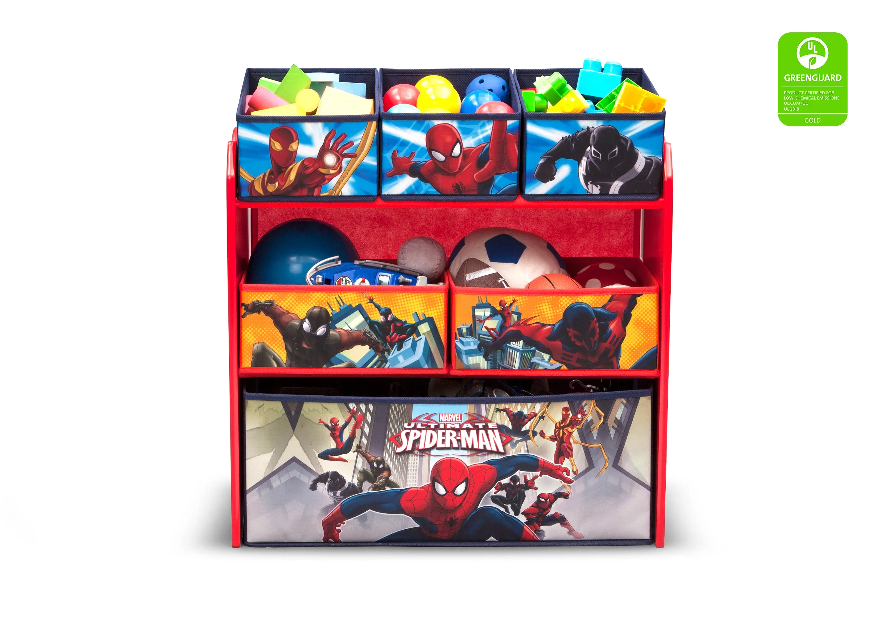 Spider-Man Multi-Bin Toy Organizer Babykids_Delta Children_Toy Storage & Bookshelves