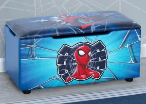 Spider-Man Upholstered Storage Bench for Kids Babykids_Delta Children_Toy Storage & Bookshelves