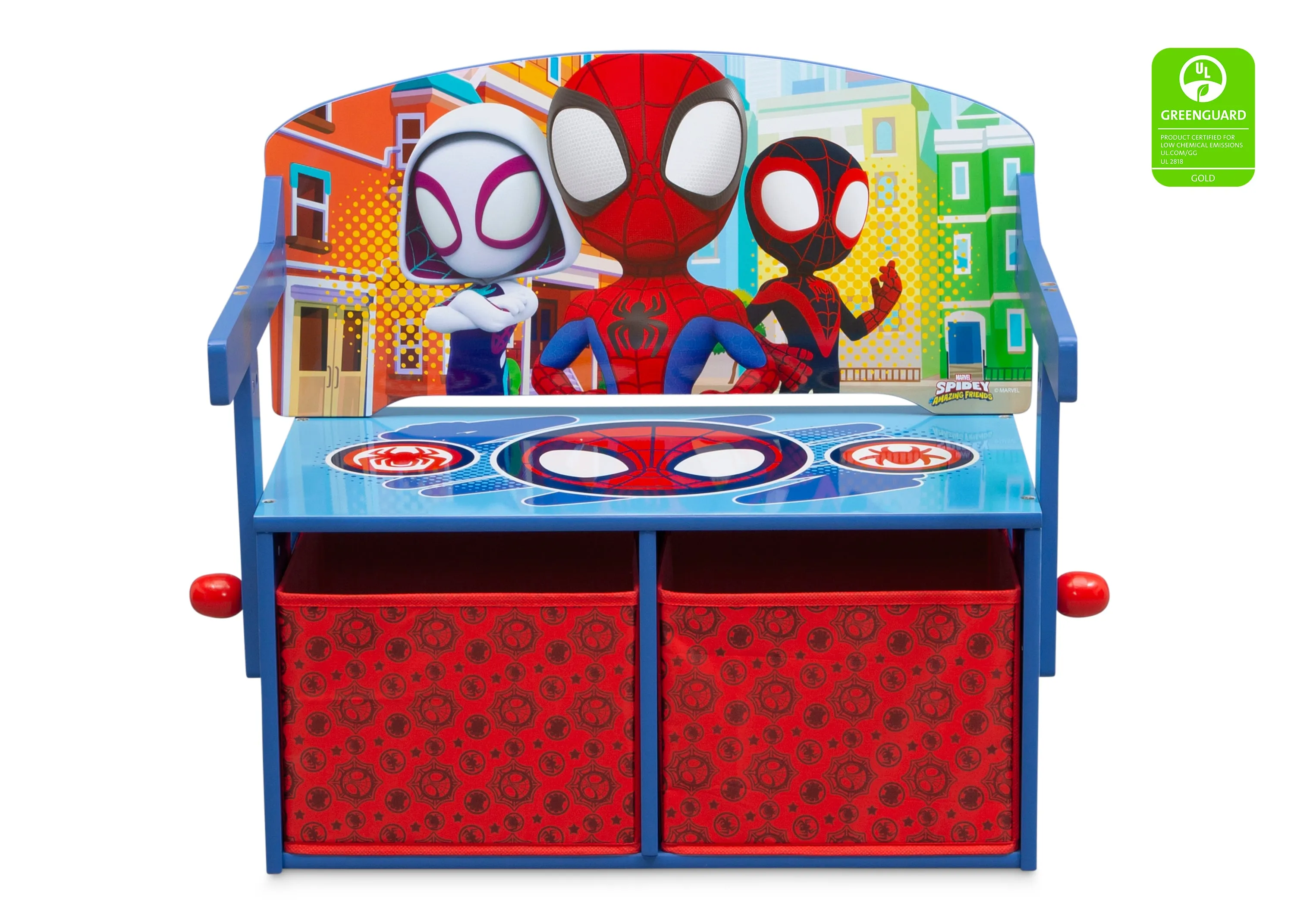 Spidey and His Amazing Friends Activity Bench Babykids_Delta Children_Toy Storage & Bookshelves