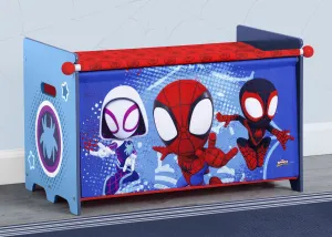 Spidey and His Amazing Friends Toy Box with Retractable Fabric Top Babykids_Delta Children_Toy Storage & Bookshelves