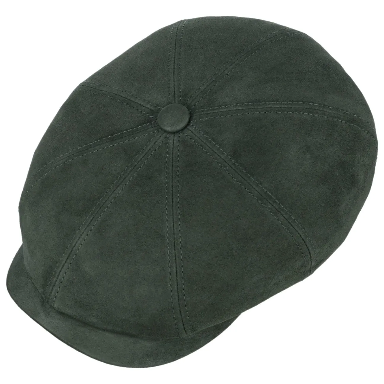 Stetson Accessories Hatteras Goat Suede Newsboy Cap by Stetson