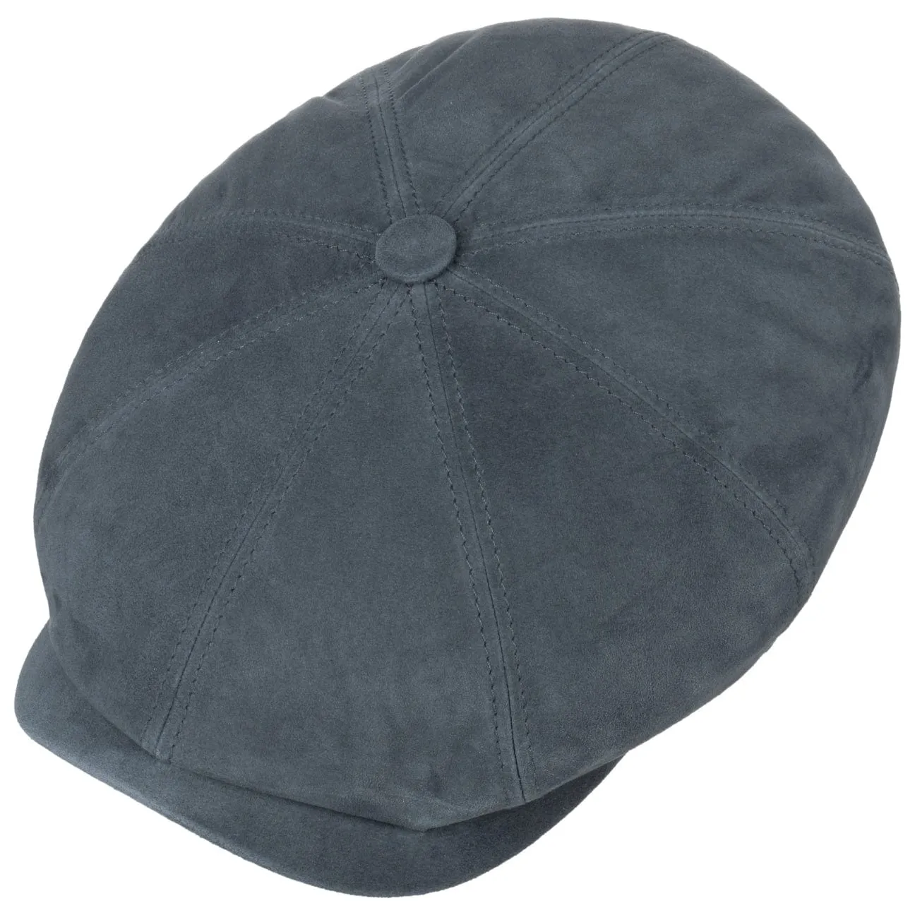 Stetson Accessories Hatteras Goat Suede Newsboy Cap by Stetson