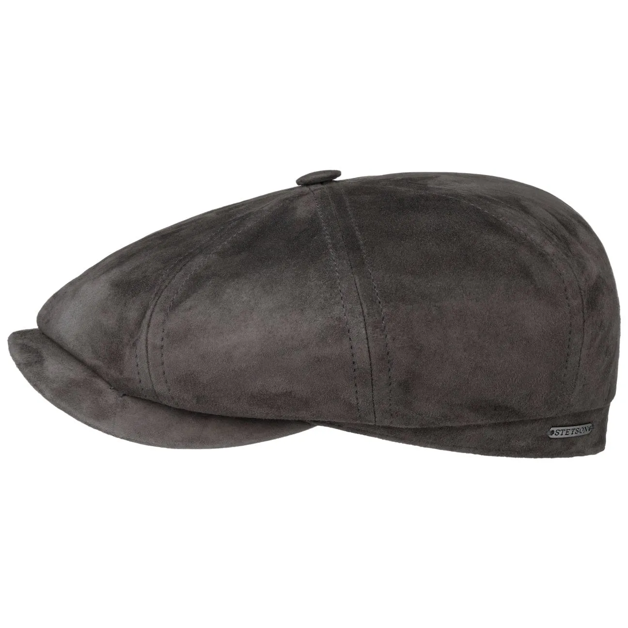 Stetson Accessories Hatteras Goat Suede Newsboy Cap by Stetson