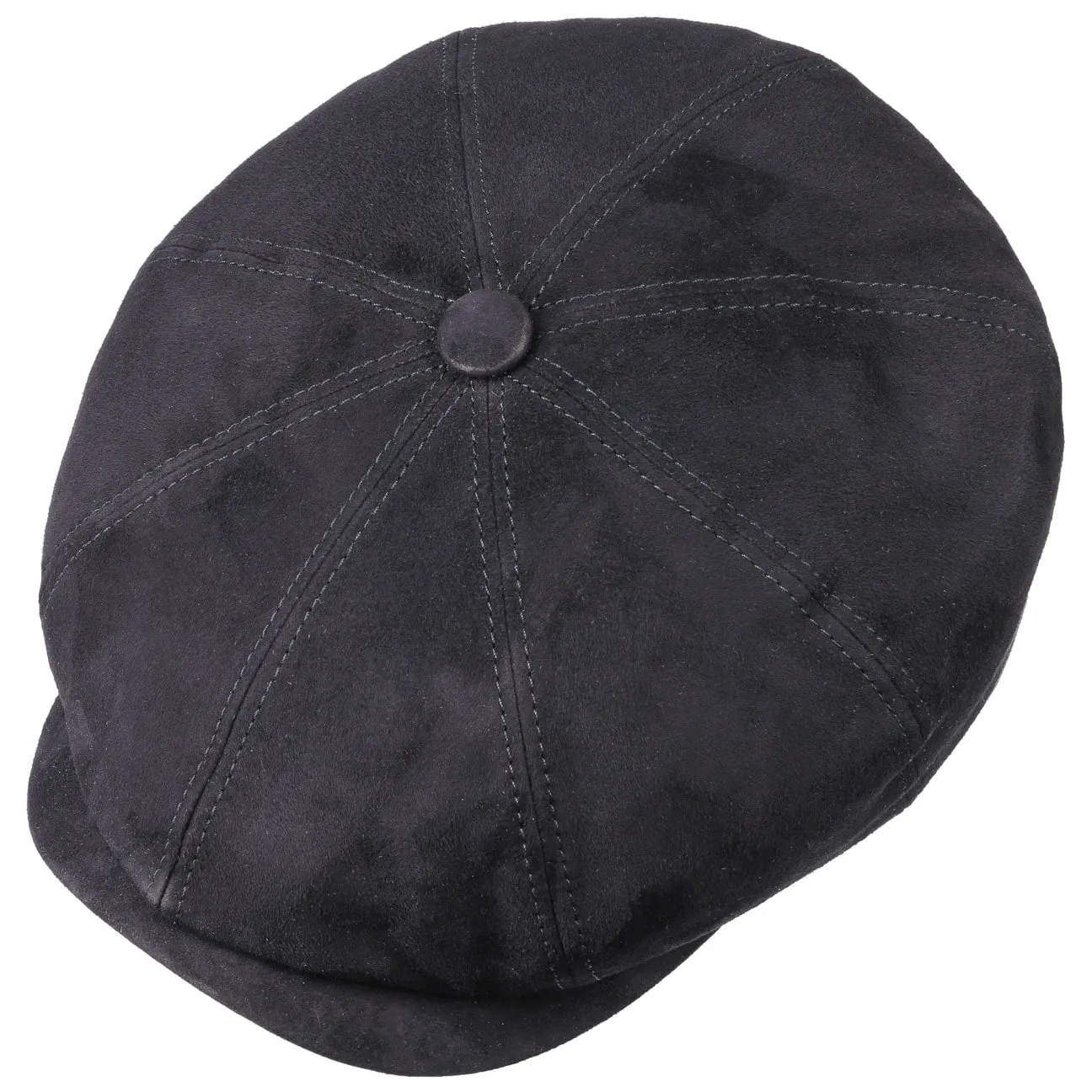 Stetson Accessories Hatteras Goat Suede Newsboy Cap by Stetson