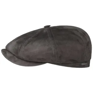 Stetson Accessories Hatteras Goat Suede Newsboy Cap by Stetson