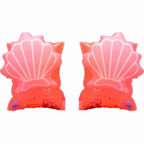 SunnyLife Buddy Float Bands Shell Neon Coral