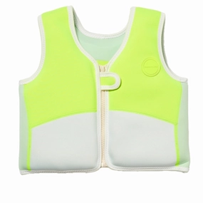 SunnyLife Float Vest Shark Tribe Blue Neon Citrus