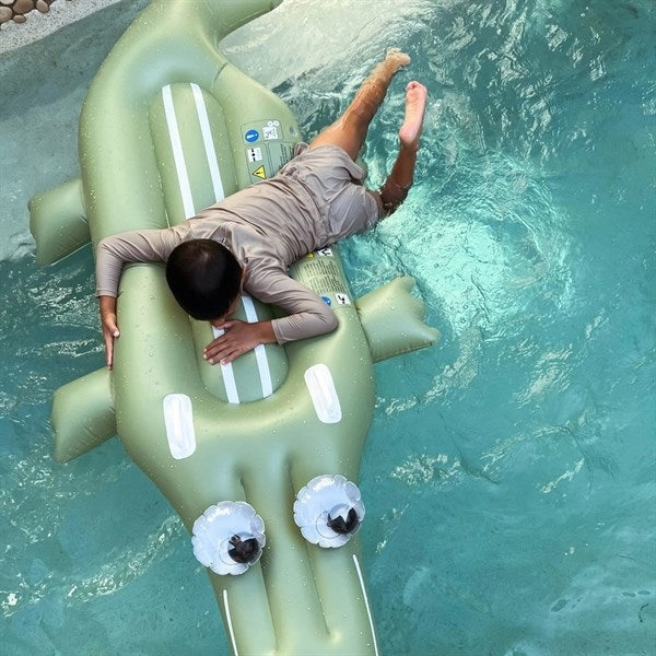 SunnyLife Lie-On Float Cookie the Croc Khaki