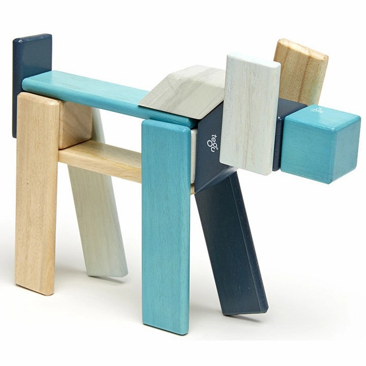 Tegu Blues Magnetic Wooden Block 24 Pieces