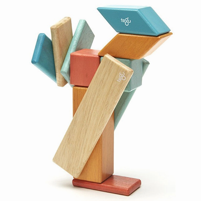 Tegu Sunset Magnetic Wooden Block 14 Pieces