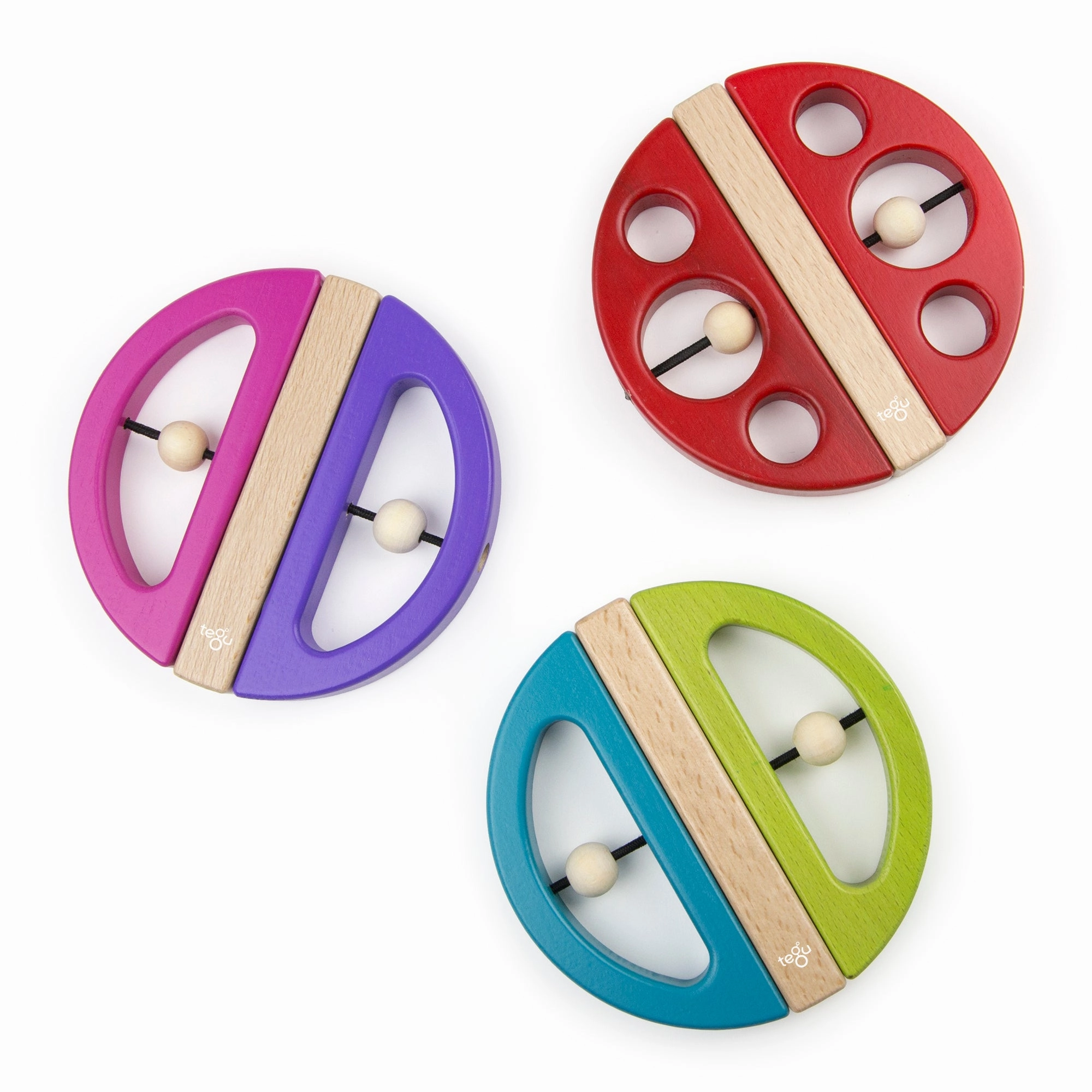 Tegu Swivel Bugs Lady Bug Magnetic Wooden Blocks
