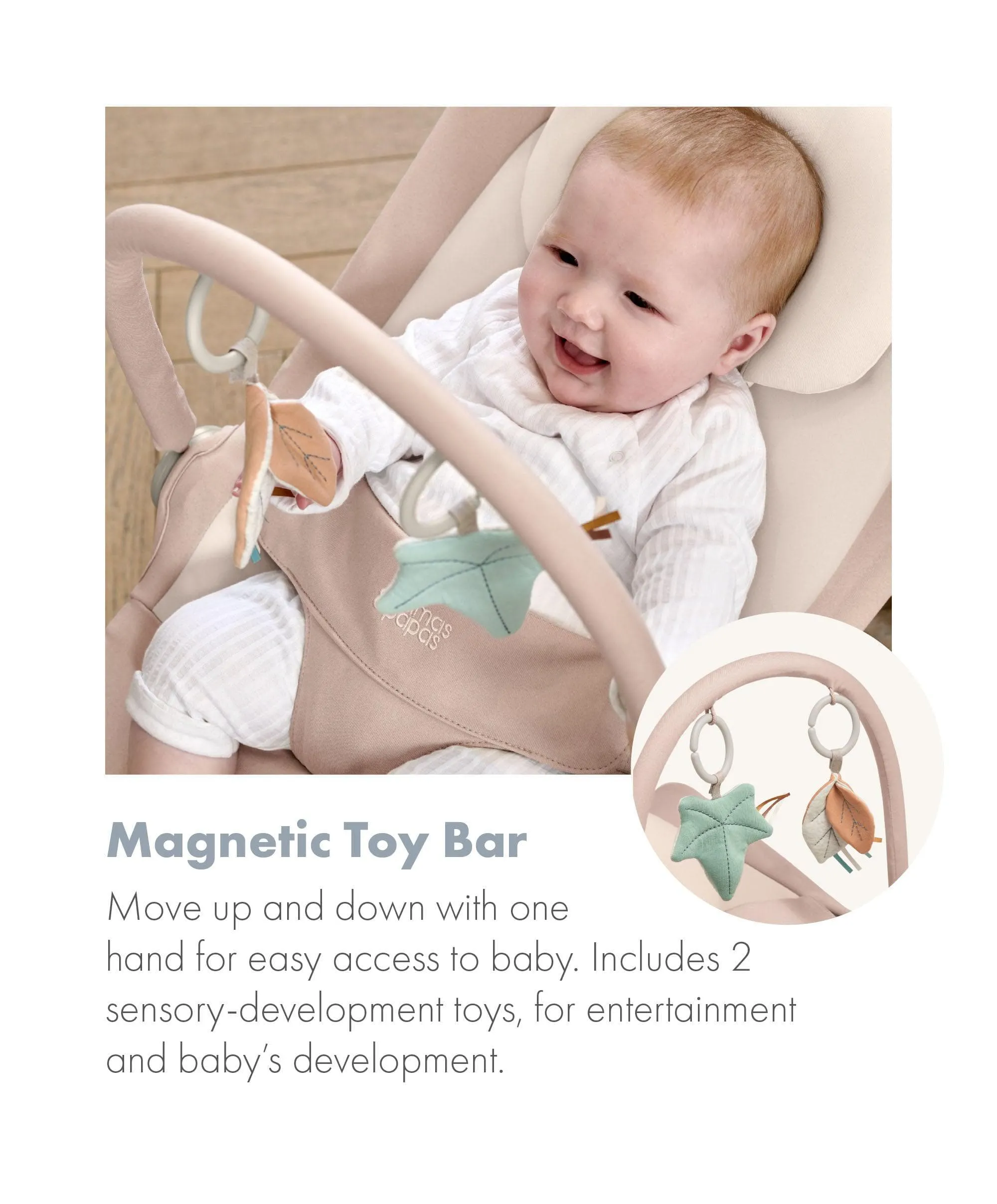 Tempo 3-in-1 Rocker/Bouncer - Blush