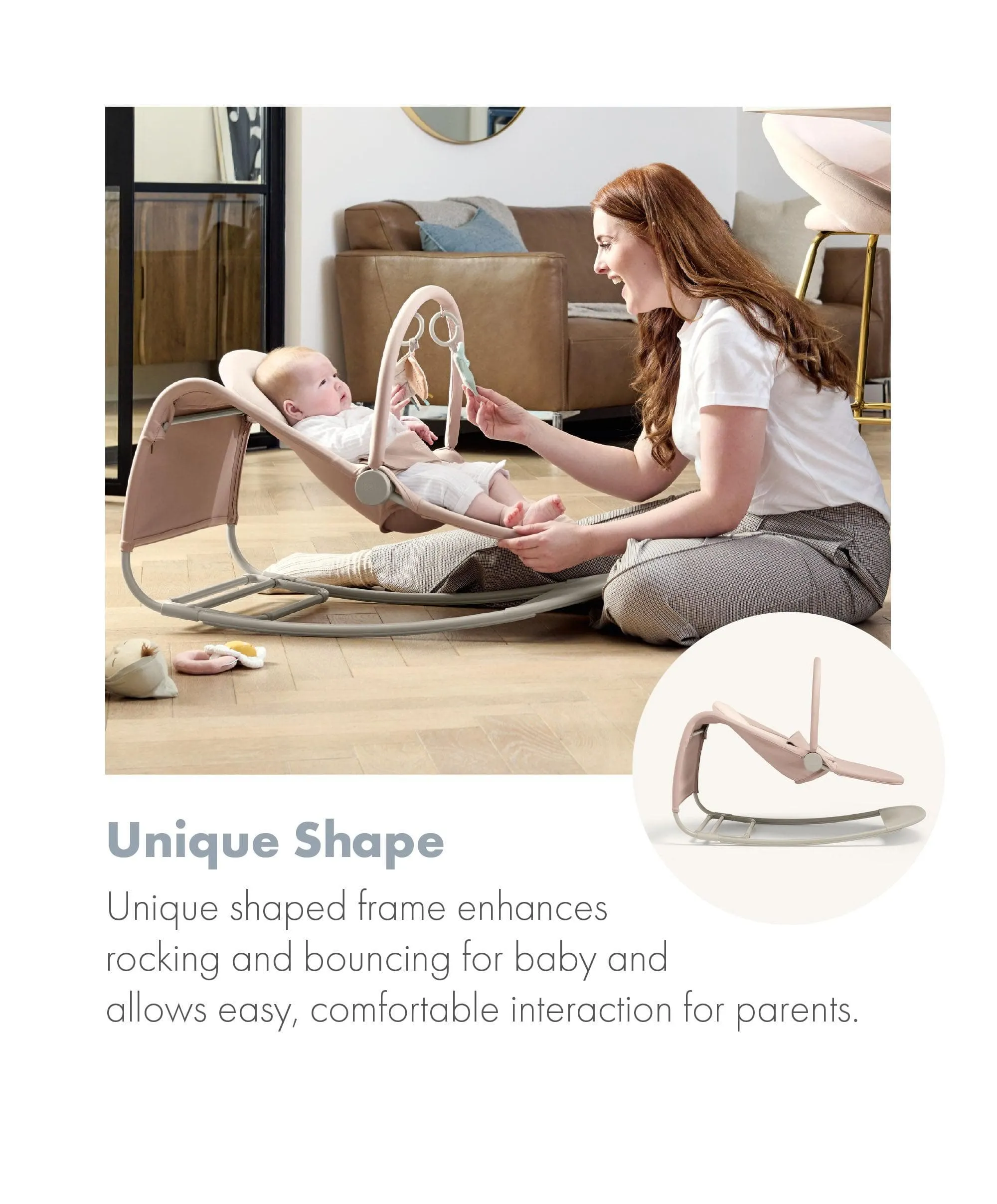 Tempo 3-in-1 Rocker/Bouncer - Blush