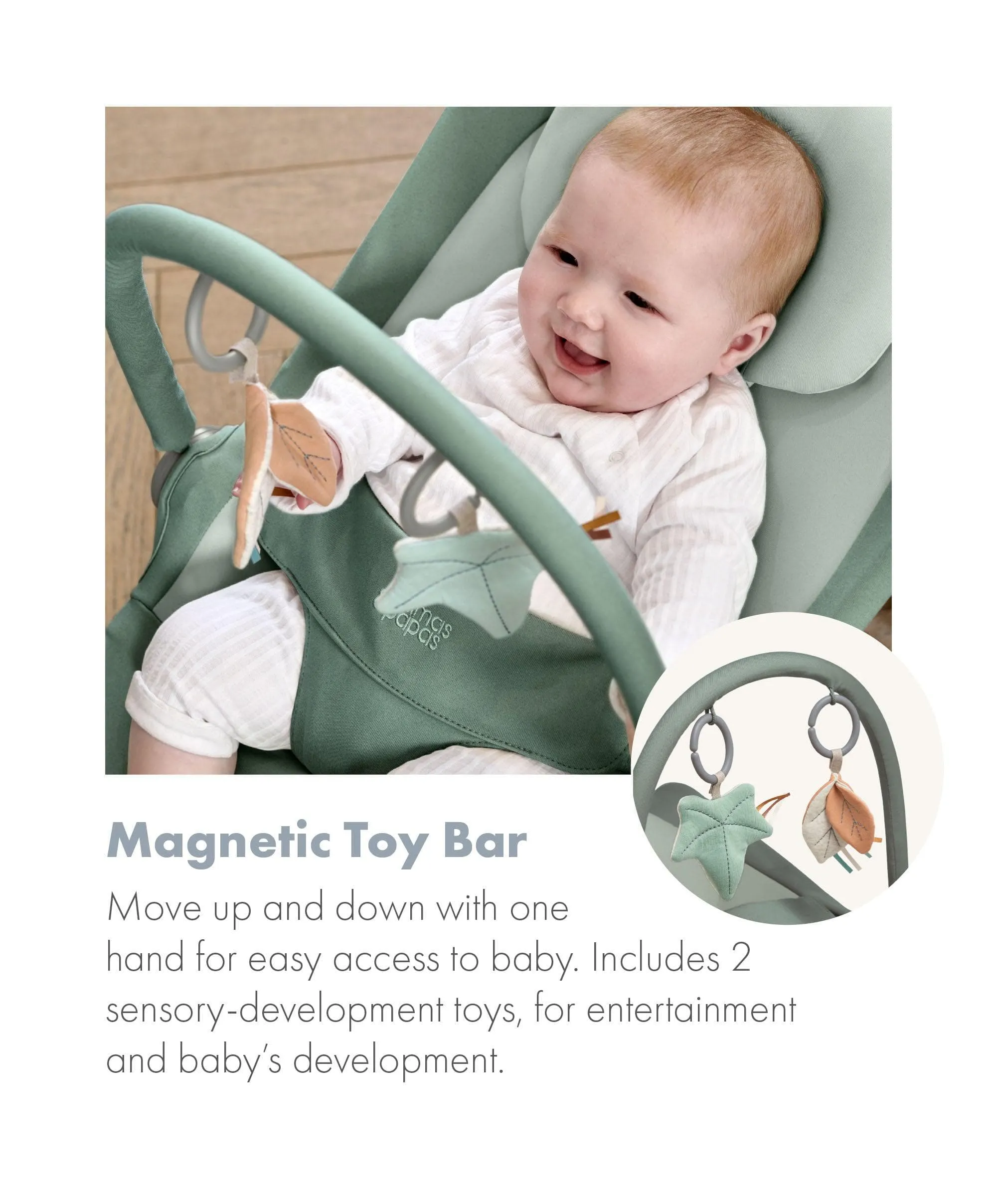 Tempo 3-in-1 Rocker/Bouncer - Ivy