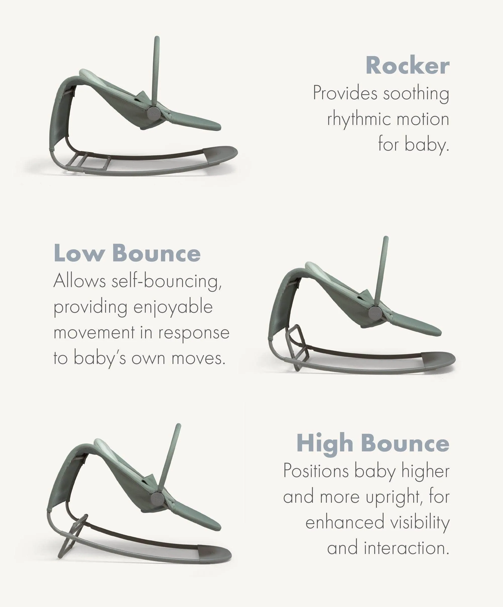 Tempo 3-in-1 Rocker/Bouncer - Ivy