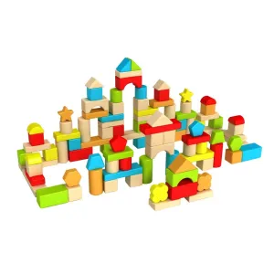 Timber Blocks - 100 pc Wooden Blocks Babykids_Fat Brain_Toys