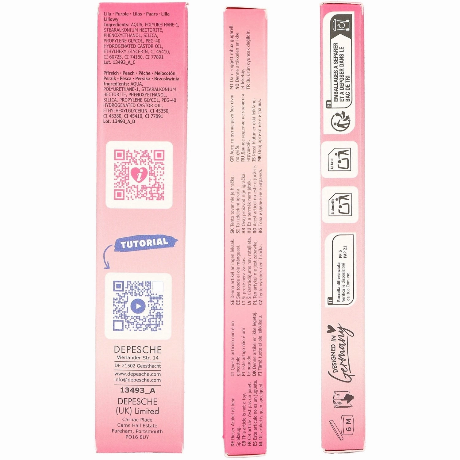 TOPModel Beauty And Me Nail Polish Pen Set Pink & Purple