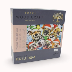 Trefl Festive Dogs Wooden Puzzle - 500 1 Pcs