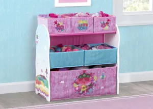 Trolls World Tour Design and Store 6 Bin Toy Organizer Babykids_Delta Children_Toy Storage & Bookshelves