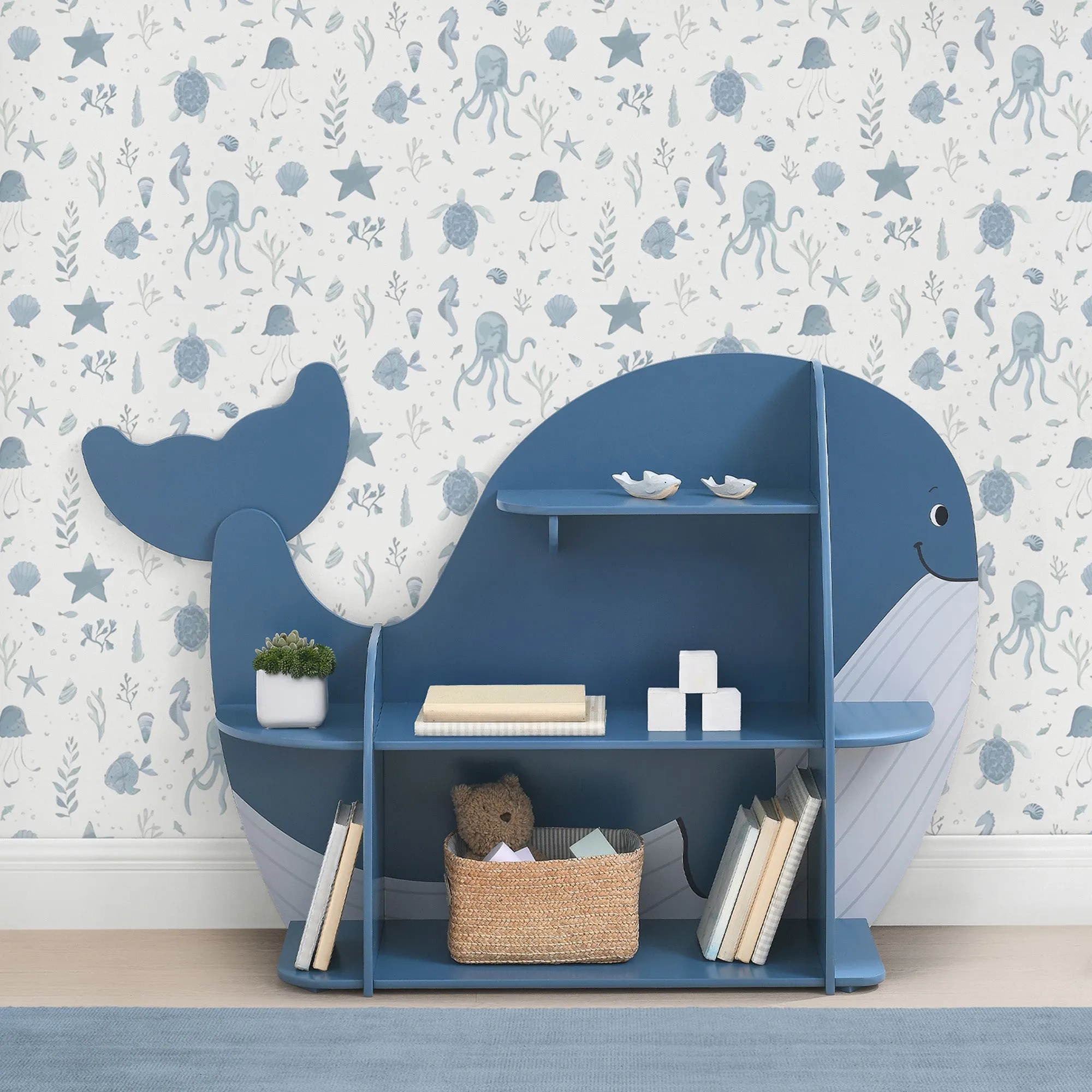 Whale Bookcase Babykids_Delta Children_Toy Storage & Bookshelves